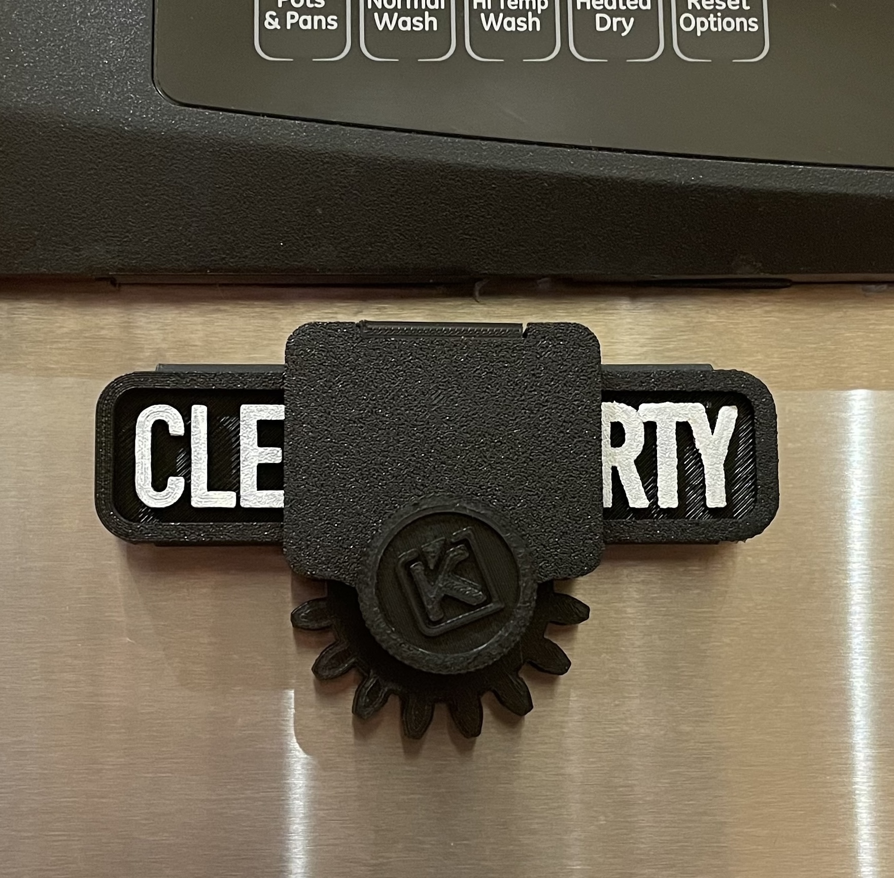 CLERTY - Mechanical Dishwasher Sign